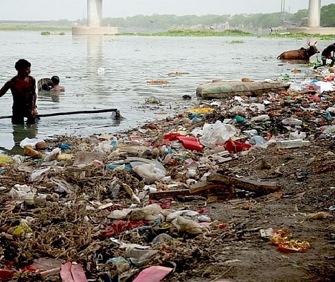 Delhi Minister of Irrigation and Flood Control Parvesh Verma inspected the Yamuna by boat on Wednesday and said 1,300 tonnes of garbage have been removed from the river in the past 10 days.