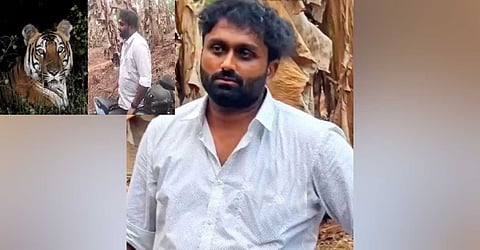  A 36-year-old man was arrested on Thursday for allegedly circulating an old video of a tiger, falsely claiming that it was the big cat recently spotted on an estate in a village in this North Kerala district, police said.