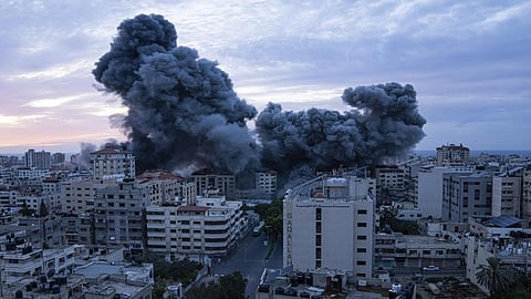 Israel launched dozens of attacks on targets across the Gaza Strip.