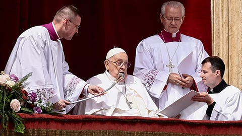 To bless the thousands of people in St. Peter's Square