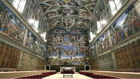 The chapel, where papal conclave would take place
