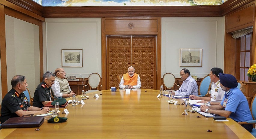PM Modi chairs meet with Rajnath, Doval, chiefs of three services
