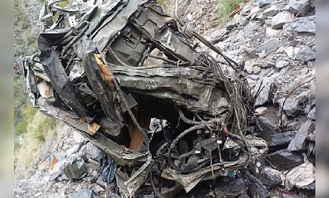 Army vehicle plunges into gorge in J-K's Ramban, JCO among three soldiers killed   