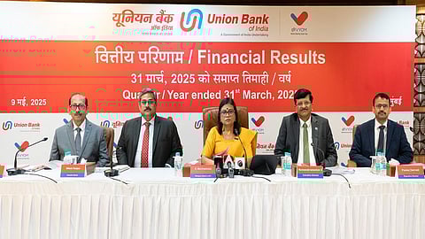 Union Bank of India at the press conference held in Mumbai 
