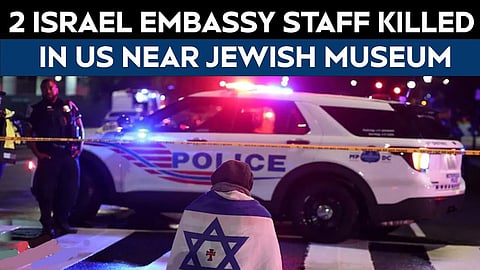 The suspect yelled, “Free, free Palestine” after he was arrested