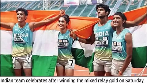 India win gold in mixed relay; TJ, 3 others bag silver at Asian Athletics Championships