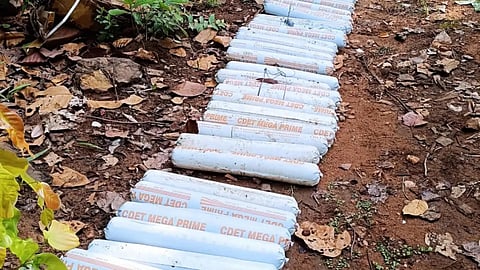 Over 2.5 tonnes of explosives looted by Maoists recovered by security forces 