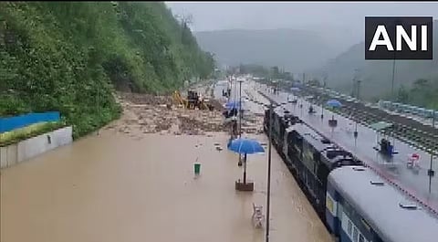 Train services hit in parts of southern Assam due to heavy rainfall 