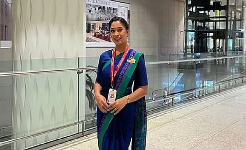 Flight attendant Roshni Songhare