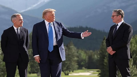 Trump is departing G7 early 