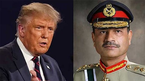 US President Donald  Trump and Pakistan Army Chief Asim Munir 