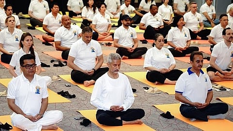 Envoys, other members of diplomatic corps celebrate International Day of Yoga