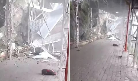 Landslide hits Vaishno Devi track in J-K's Reasi; 10 injured