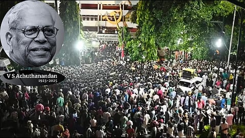 Hundreds throng to pay homage to VS