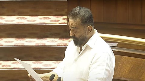 Kamal Haasan, 3 others take oath as Rajya Sabha MPs   