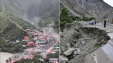 Rescuers search for the missing in flood-hit Dharali