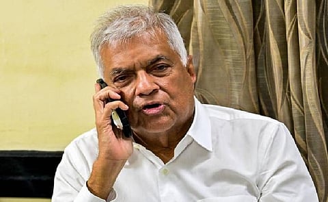 Sri Lanka's former president Ranil Wickremesinghe