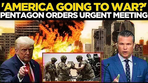 The gathering at the Marine Corps base in Quantico near Washington