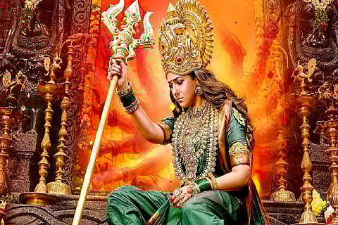 Nayanthara unveils first poster of 'Mookuthi Amman 2'