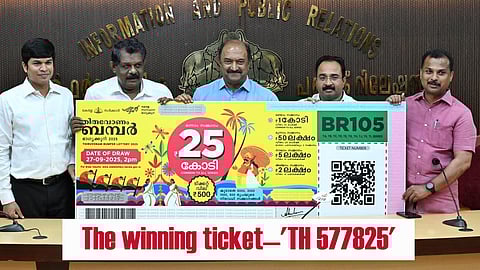 The winning ticket—'TH 577825'