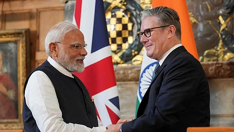 PM Modi welcomes Starmer on his 'historic' first visit to India