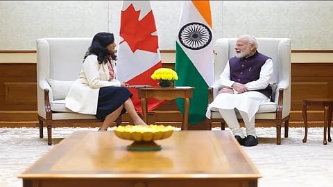 Modi said her visit to India would impart new momentum to the bilateral partnership.