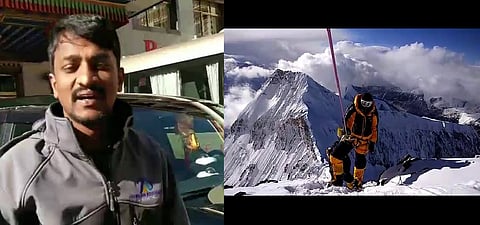Andhra mountaineer  Bharath Thammineni