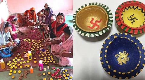 Cow dung diyas light up Jharkhand's green Diwali, empower rural women