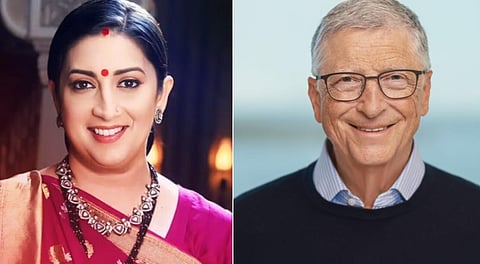 Smriti Irani, Bill Gates