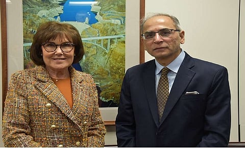 US Senator Jacky Rosen and Indian Ambassador to the United States  Vinay Mohan Kwatra