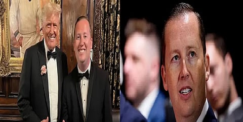 President Donald Trump   and Sergio Gor