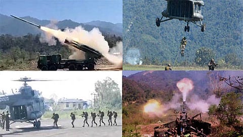 Multi-domain combat exercise in Arunachal