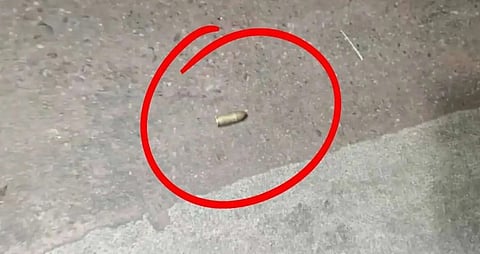 Bullet cartridge found at blast site.