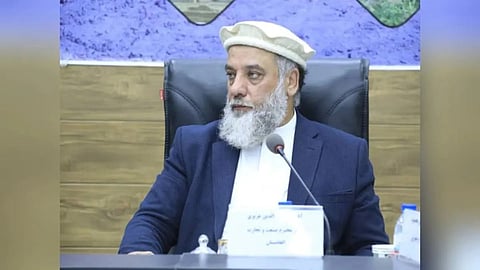 Afghanistan Industry and Commerce Minister Alhaj Nooruddin Azizi 
