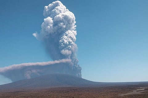 Ash cloud from Ethiopia volcano