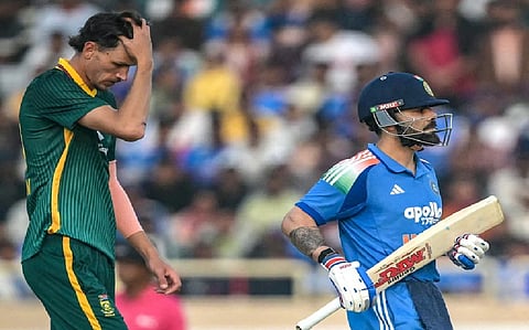 South Africa all-rounder Marco Jansen,  Virat Kohli 