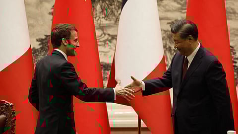 Macron arrives in China for talks with Xi on trade ties