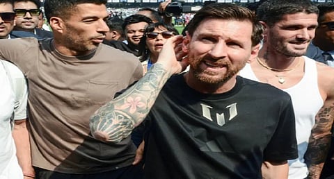 Messi arrives in Mumbai for day 2 of ''GOAT Tour''