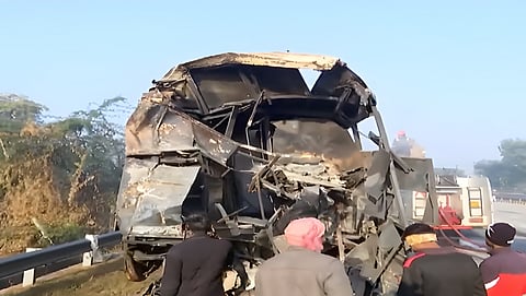 Mathura: 13 dead, 25 injured in Yamuna Expressway pile-up; buses catch fire
