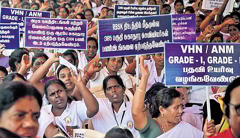 nurse strike  Chennai 