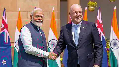 The firming up of a "historic" FTA between the India and New Zealand