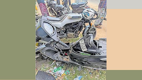 Two killed in Motorcycle-scooter collision
