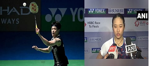 Lin Chun-Yi (L)and An Se Young (R)