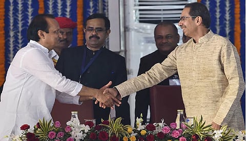  Ajit Pawar (L)   and Uddhav Thackeray (R)
