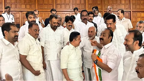 Opposition protests in Kerala Assembly over dismissal of adjournment motion 