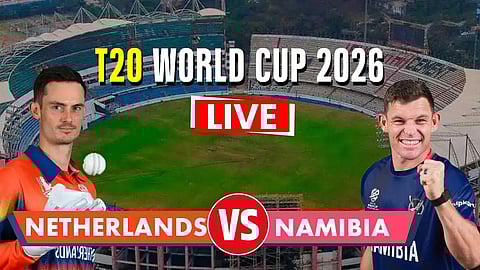 Namibia post 156/8 against the Netherlands