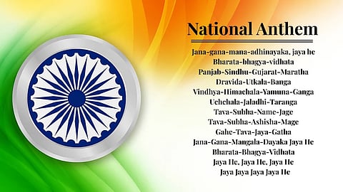 All 6 stanzas of National Song must before National Anthem