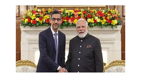 PM Modi meets Google CEO, discusses AI collaborations