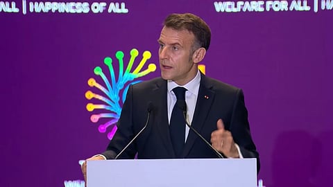 'Technology with humanity': French President Macron