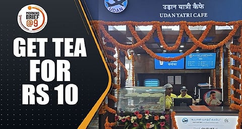 Udan Yatri Cafes open at Thiruvananthapuram airport, tea for Rs 10